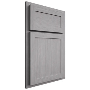 Shiloh Cabinetry Partial Overlay Malibu White Oak Rift Cut Stratus Door