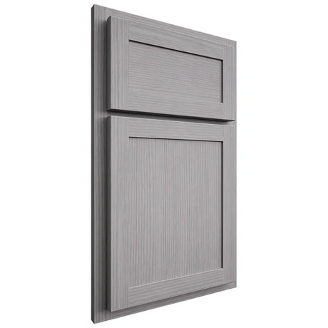 Shiloh Cabinetry Partial Overlay Malibu White Oak Rift Cut Stratus Door