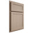 Shiloh Cabinetry Partial Overlay Malibu White Oak Rift Cut Straw Door