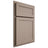 Shiloh Cabinetry Partial Overlay Malibu White Oak Rift Cut Whitewash Door