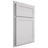 Shiloh Cabinetry Partial Overlay Malibu One Paintable Arctic Door