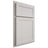 Shiloh Cabinetry Partial Overlay Malibu One Paintable Beige Door