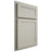 Shiloh Cabinetry Partial Overlay Malibu One Paintable Clary Sage Door
