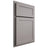 Shiloh Cabinetry Partial Overlay Malibu One Paintable Dovetail Gray Door