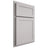 Shiloh Cabinetry Partial Overlay Malibu One Paintable Light French Gray Door