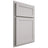 Shiloh Cabinetry Partial Overlay Malibu One Paintable Mindful Gray Door