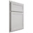 Shiloh Cabinetry Partial Overlay Malibu One Paintable Repose Gray Door