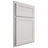 Shiloh Cabinetry Partial Overlay Malibu One Paintable Soft White Door