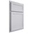 Shiloh Cabinetry Partial Overlay Malibu One Paintable Upward Door