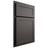 Shiloh Cabinetry Partial Overlay Malibu One Paintable Urbane Bronze Door