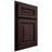 Shiloh Cabinetry Partial Overlay Manchester Alder Plain Cut Bistre Door