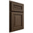 Shiloh Cabinetry Partial Overlay Manchester Alder Plain Cut Caviar Door