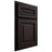 Shiloh Cabinetry Partial Overlay Manchester Alder Plain Cut Espresso Door