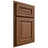 Shiloh Cabinetry Partial Overlay Manchester Alder Plain Cut Walnut Door