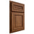 Shiloh Cabinetry Partial Overlay Manchester Cherry Plain Cut Carob Door