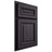 Shiloh Cabinetry Partial Overlay Manchester Hickory Plain Cut Harbor Door