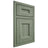 Shiloh Cabinetry Partial Overlay Manchester Hickory Plain Cut Moss Door
