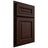 Shiloh Cabinetry Partial Overlay Manchester Maple Plain Cut Cocoa Door