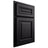 Shiloh Cabinetry Partial Overlay Manchester Paintable Black Door