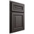 Shiloh Cabinetry Partial Overlay Manchester Paintable Urbane Bronze Door