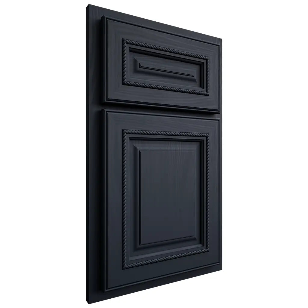 Shiloh Cabinetry Partial Overlay Manchester Poplar Plain Cut Hudson Door