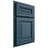 Shiloh Cabinetry Partial Overlay Manchester Red Oak Plain Cut Hudson Door