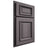 Shiloh Cabinetry Partial Overlay Montgomery Hickory Plain Cut Cadet Door