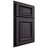 Shiloh Cabinetry Partial Overlay Montgomery Hickory Plain Cut Harbor Door