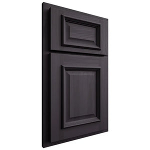 Shiloh Cabinetry Partial Overlay Montgomery Hickory Plain Cut Harbor Door
