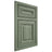 Shiloh Cabinetry Partial Overlay Montgomery Hickory Plain Cut Moss Door