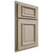 Shiloh Cabinetry Partial Overlay Montgomery Maple Plain Cut Pebble Door