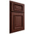 Shiloh Cabinetry Partial Overlay Montgomery Maple Plain Cut Sable Door