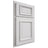 Shiloh Cabinetry Partial Overlay Montgomery Paintable Pure White Door