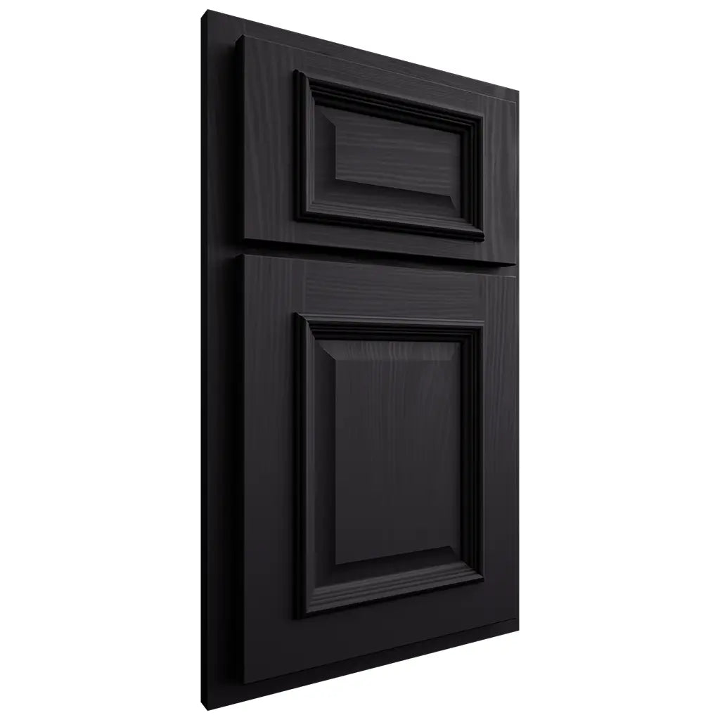 Shiloh Cabinetry Partial Overlay Montgomery Poplar Plain Cut Harbor Door