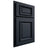 Shiloh Cabinetry Partial Overlay Montgomery Poplar Plain Cut Hudson Door