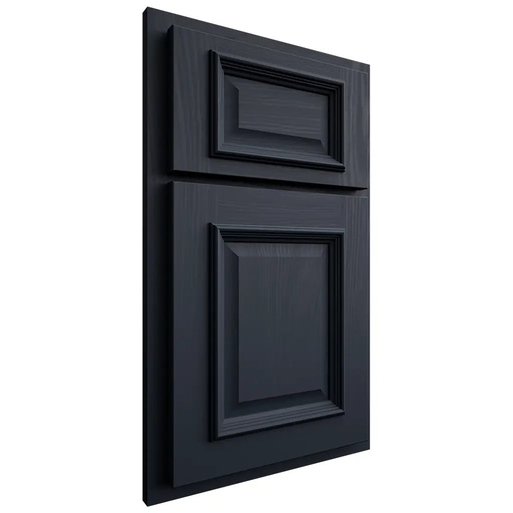 Shiloh Cabinetry Partial Overlay Montgomery Poplar Plain Cut Hudson Door