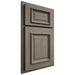 Shiloh Cabinetry Partial Overlay Montgomery Poplar Plain Cut Sterling Door