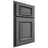 Shiloh Cabinetry Partial Overlay Montgomery Red Oak Plain Cut Cadet Door