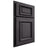 Shiloh Cabinetry Partial Overlay Montgomery Red Oak Plain Cut Harbor Door