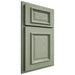 Shiloh Cabinetry Partial Overlay Montgomery Red Oak Plain Cut Moss Door
