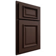 Shiloh Cabinetry Partial Overlay Montgomery Walnut Plain Cut Bison Door