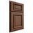 Shiloh Cabinetry Partial Overlay Montgomery Walnut Plain Cut Natural Door