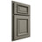 Shiloh Cabinetry Partial Overlay Montgomery Walnut Plain Cut Thyme Door
