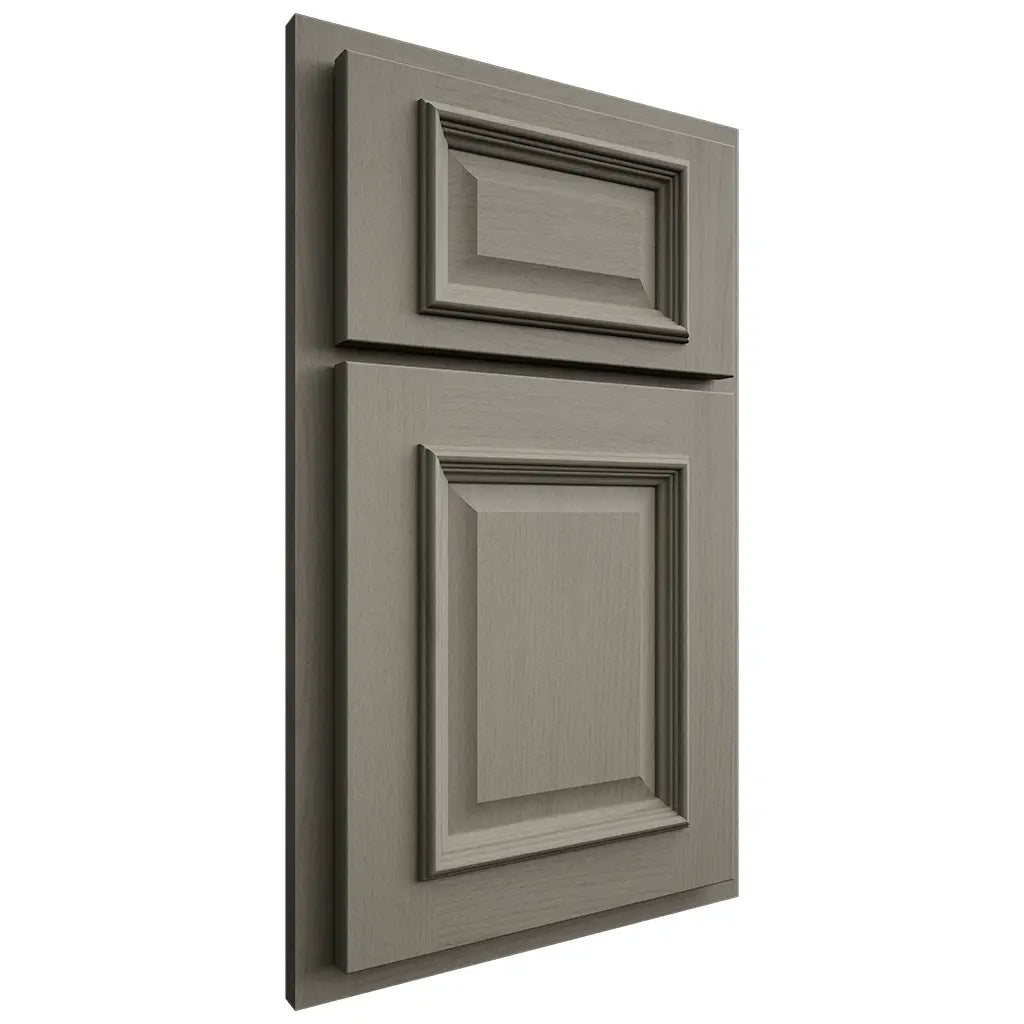 Shiloh Cabinetry Partial Overlay Montgomery Walnut Plain Cut Thyme Door