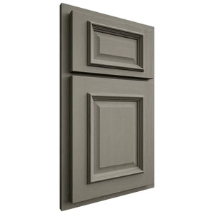 Shiloh Cabinetry Partial Overlay Montgomery Walnut Plain Cut Thyme Door