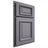 Shiloh Cabinetry Partial Overlay Montgomery White Oak Plain Cut Cadet Door