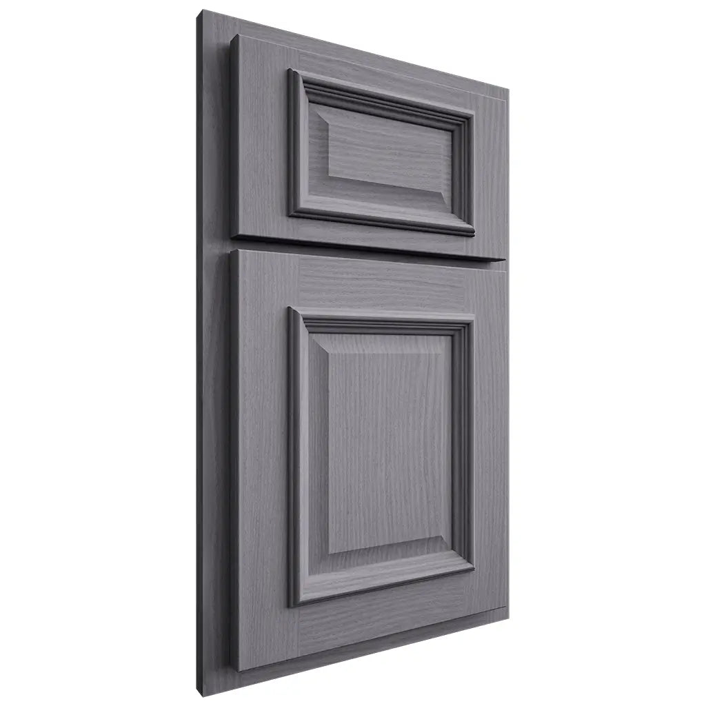 Shiloh Cabinetry Partial Overlay Montgomery White Oak Plain Cut Cadet Door