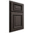 Shiloh Cabinetry Partial Overlay Montgomery White Oak Plain Cut Creekside Door