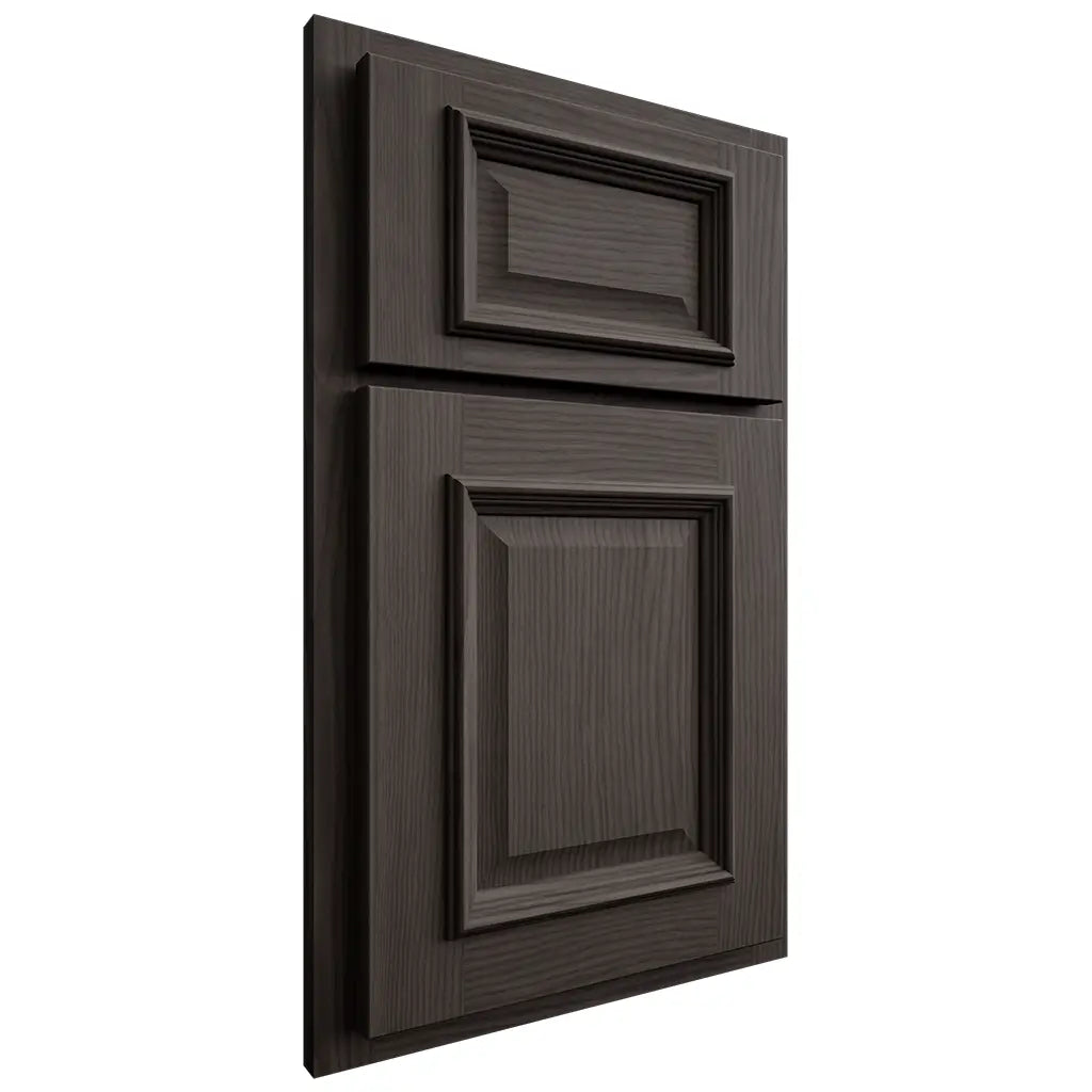 Shiloh Cabinetry Partial Overlay Montgomery White Oak Plain Cut Creekside Door