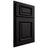 Shiloh Cabinetry Partial Overlay Montgomery White Oak Plain Cut Espresso Door